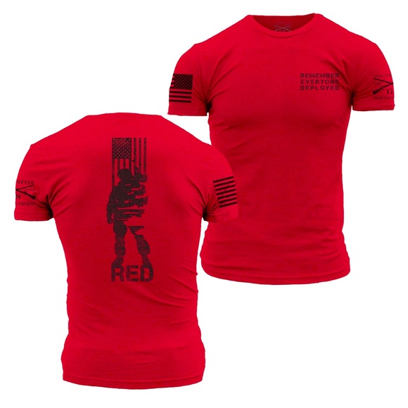 Grunt Style Other - 🇺🇸 👕 Grunt Style “R.E.D.” red L mens T-shirt 🇺🇸